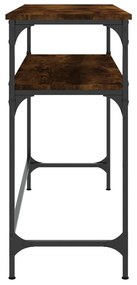 Mesa consola 100x35,5x75cm derivados de madeira carvalho fumado