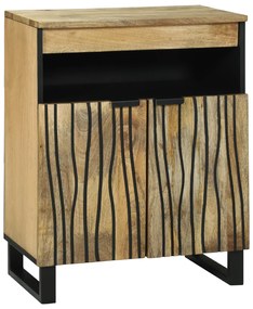 vidaXL Aparador 60x33.5x75 cm - Madeira Sólida de Mogno
