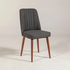 Cadeira Vina – Nogueira Antracite – 47 cm x 89 cm x 46 cm