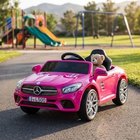 Carro elétrico para crianças Mercedes SL500, carro elétrico infantil de 12 volts com bateria de lítio