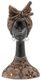 Figura Decorativa 27 X 23,5 X 52 cm Africana