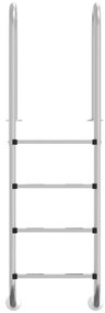 Escada de piscina 54x38x184,5 cm 304 aço inoxidável
