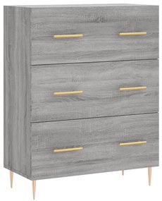 Armário alto 69,5x34x180 cm derivados de madeira sonoma cinza