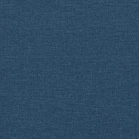 Cadeira de descanso com banco tecido azul