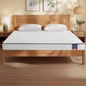 Colchão, 200 x 160 x 12 cm (C x L x A), colchão de casal em espuma viscoelástica com gel  Branco