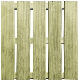 Ladrilhos de pavimento 18 pcs 50x50 cm madeira verde
