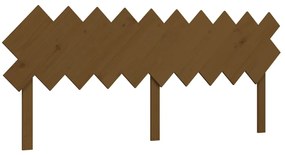 Estrutura cama c/ cabeceira 200x200cm maciço castanho-mel