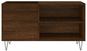 Armário p/ discos 85x38x48 cm deriv. madeira carvalho castanho