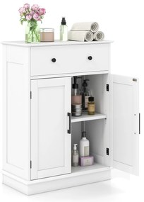 Cabideiro de bambu 2 em 1 para roupas - marrom