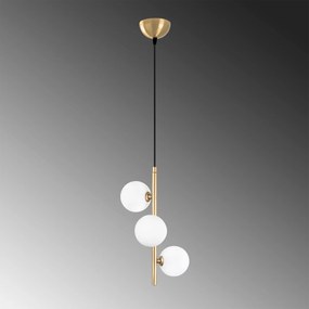 Candeeiro Chandelier Domino – Dourado – 36 x 36 x 46 cm