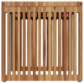 Mesa Lateral de Jardim 45x42,5x45 cm Madeira Sólida de Teca