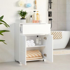 Armário de casa de banho 60 x 30 x 80 cm branco
