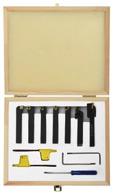 12 pcs conj. ferramentas torneamento intercambiável 8x8mm 70mm