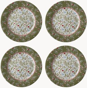 Pratos de sobremesa em porcelana Gift, conjunto de 4