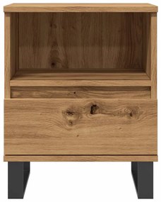Mesa cabeceira 40x35x50 cm derivados madeira carvalho artisiano
