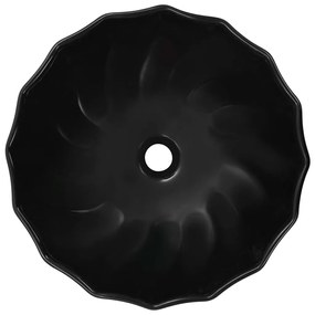 Lavatório 46x17 cm cerâmica preto
