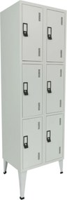Cacifos Metálico Duplo 6 Cacifos 1900x600x500 mm Standard