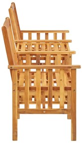 Cadeiras de jardim c/ mesa de centro 159x61x92 cm acácia maciça
