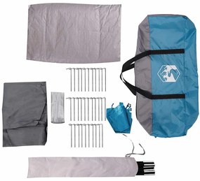Corta-vento de campismo 366x152x152 cm impermeável azul