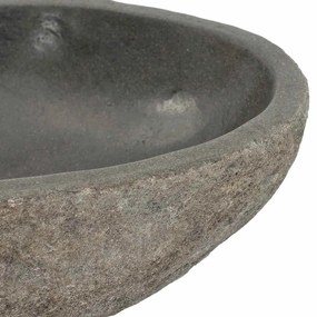 Lavatório de pedra do rio oval (29-38)x(24-31) cm