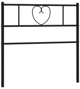 Cabeceira de cama 90 cm metal preto
