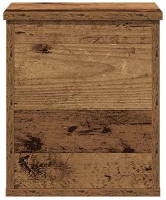 Caixa de Armazenamento vidaXL com Tampa Madeira Antiga 30x35x35 cm Mad