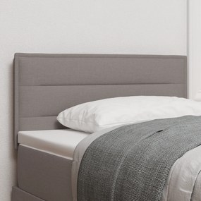 vidaXL Cabeceira Design Linhas Taupe 80 cm Tecido