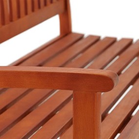 Banco de jardim Maxima em madeira de eucalipto com certificação FSC® 152x55x92cm Castanho