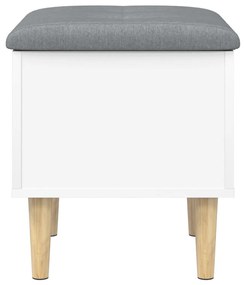 Banco de arrumação 42x42x46 cm derivados de madeira branco