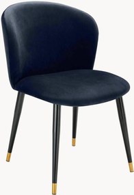 Cadeira de jantar em veludo Volante