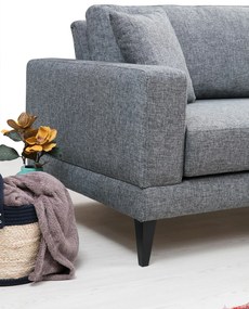 Sofá de 2 Lugares Nordic – Cinzento Escuro – 180 x 90 x 85 cm