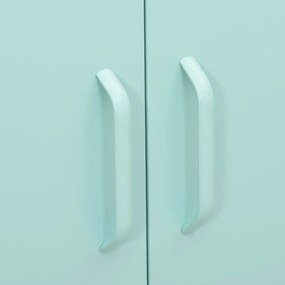 Armário de arrumação aço 80x35x101,5 cm verde-hortelã