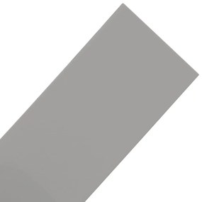 Bordas de jardim 4 pcs 10 m 15 cm polietileno cinzento