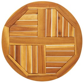 vidaXL Tampo de mesa redondo Ø60x2 cm madeira de acácia maciça