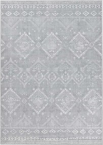 Tapete Boho 160 x 230 cm felpudo cinzento