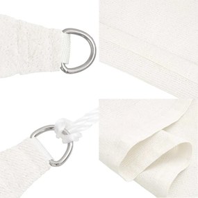 Para-sol estilo vela 160 g/m² 2,5x5 m PEAD branco