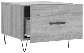 Mesas de centro 2 pcs 50x50x40 cm madeira proc. sonoma cinza