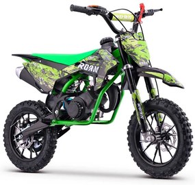 MINI MOTO Crianças MINICROSS gasolina 49cc Roan CRF 10/10" 3.5cv Verde