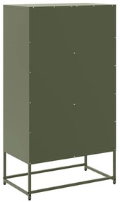 Aparador alto 68,5x38,5x123,5 cm aço verde azeitona