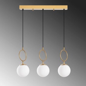 Candeeiro de Teto Ring – Dourado – 75 cm