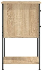 Mesa de cabeceira 32x42x70 cm derivados madeira carvalho sonoma