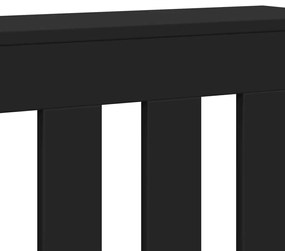 Cobertura de radiador 149x20x82 cm derivados de madeira preto