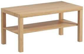 HOMCOM Mesa de Centro Moderna Mesa Auxiliar com Prateleira para Sala de Estar Escritório 90x45x44,5 cm Madeira | Aosom Portugal