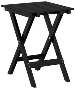 Mesa de apoio dobrável madeira de álamo maciça preto