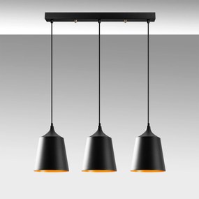 Candeeiro de Teto Dodo – Preto – 70 x 20 cm
