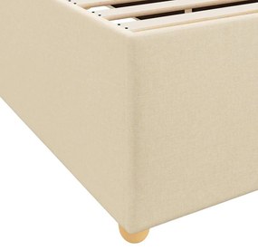 Estrutura da Cama Outros Creme 140 x 200 cm tecido