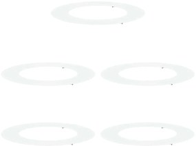 Conjunto de Plantadeiras Plásticas Branco Plástico Grande