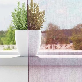 Cortinas de voile com laços 2 pcs roxo 140x140 cm