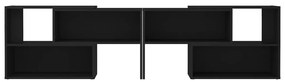 Móvel de TV 149x30x52 cm derivados de madeira preto
