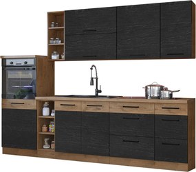 Conjunto de cozinha modular Wood Dark 130